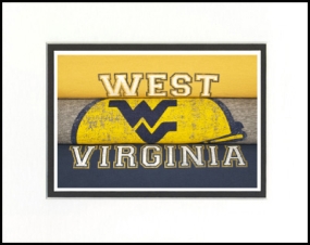 West Virginia Mountaineers Vintage T-Shirt Sports Art